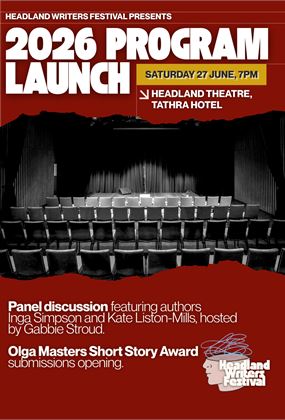 Headland Writers Festival 2026 Program Launch